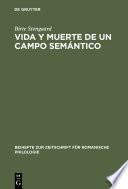 Libro Vida y Muerte de un Campo Semántico