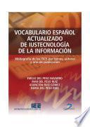 Libro Vocabulario español actualizado de Iustecnología de la información